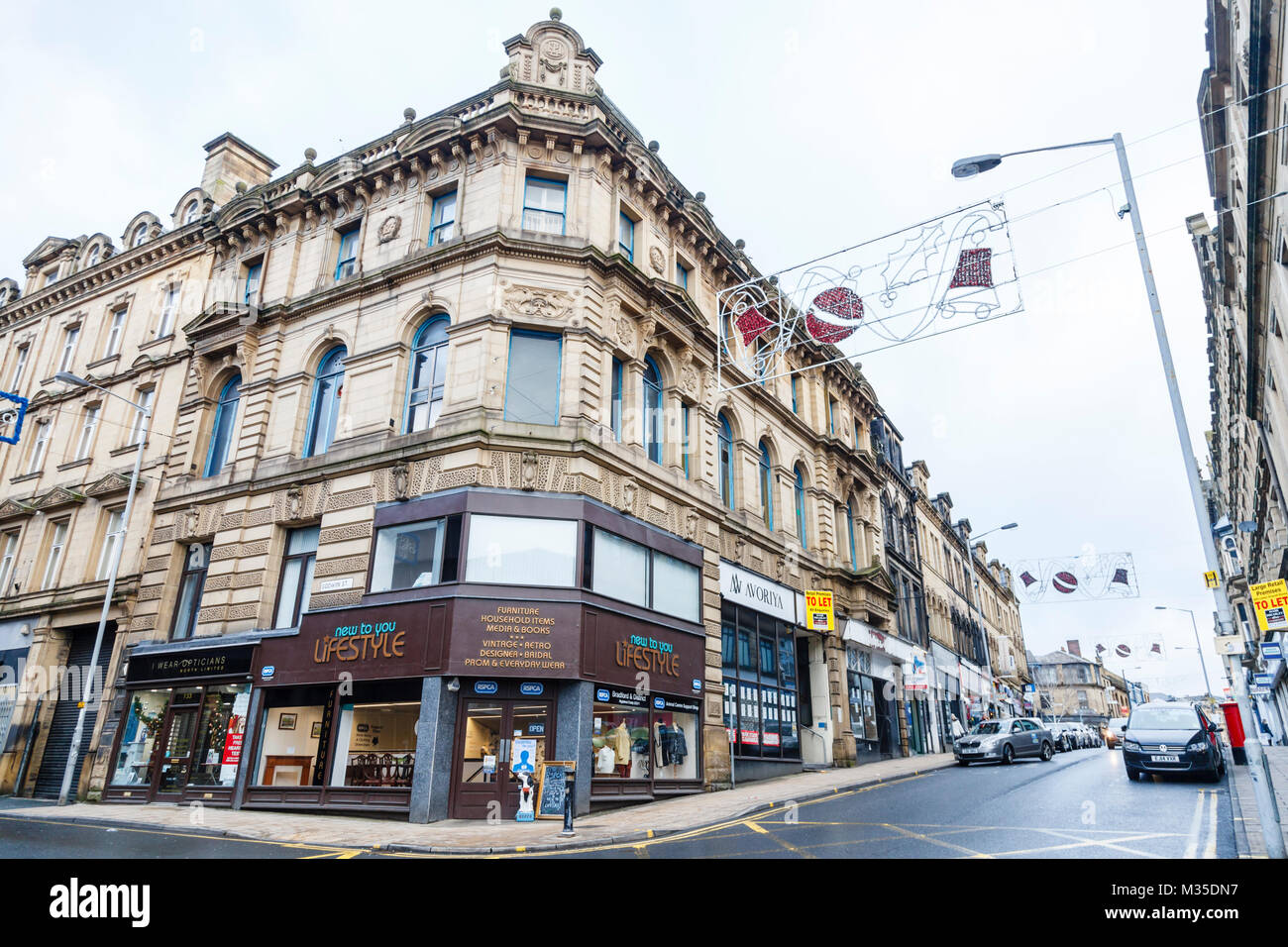 Darley Street, Bradford, West Yorkshire Foto Stock