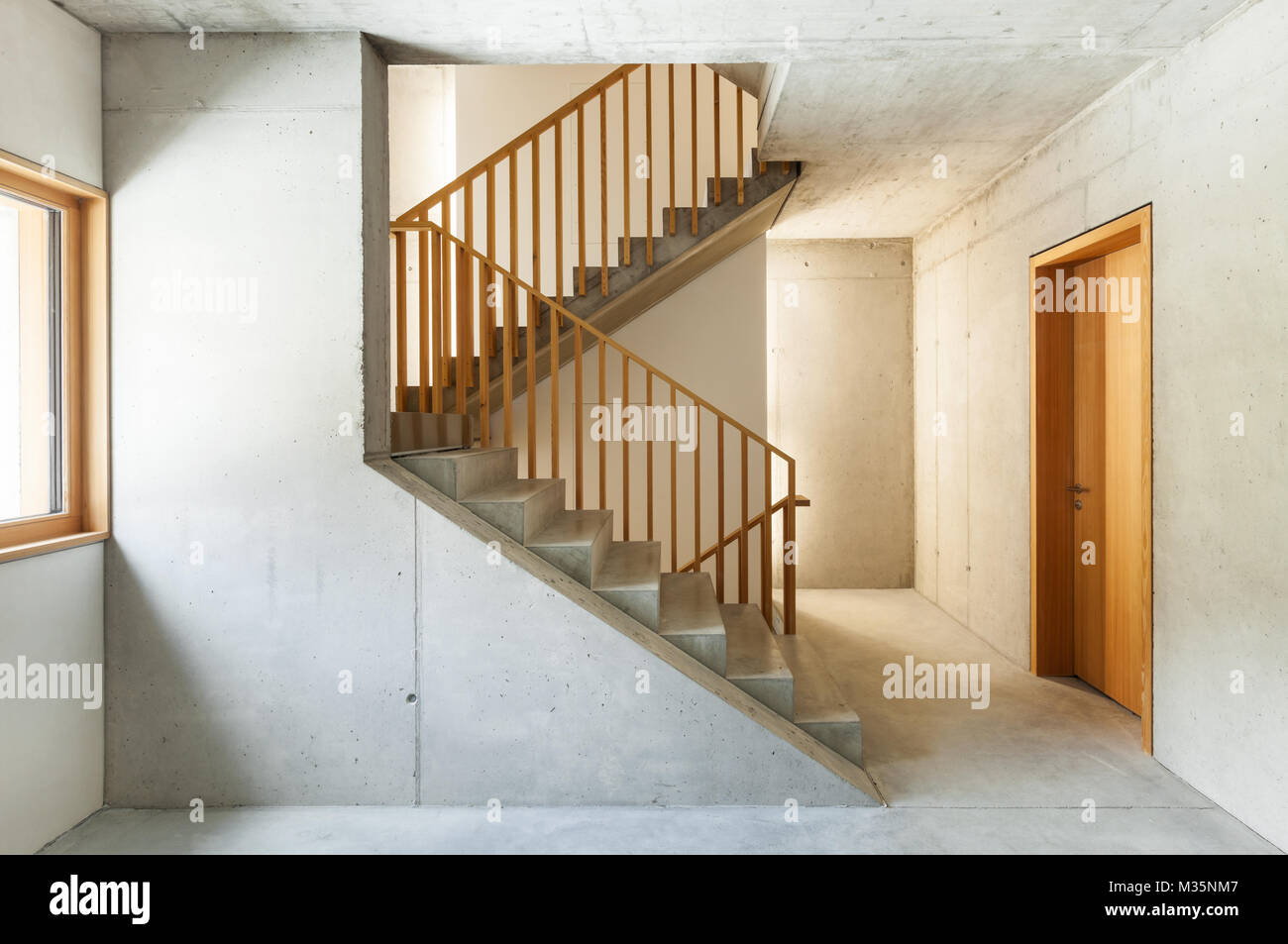Architettura design moderno, interni home, la scala Foto Stock