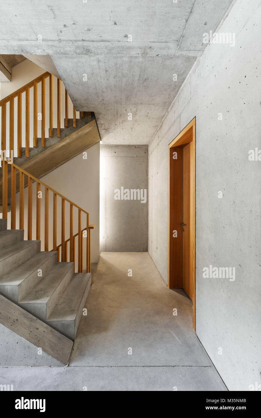 Architettura design moderno, interni home, la scala Foto Stock