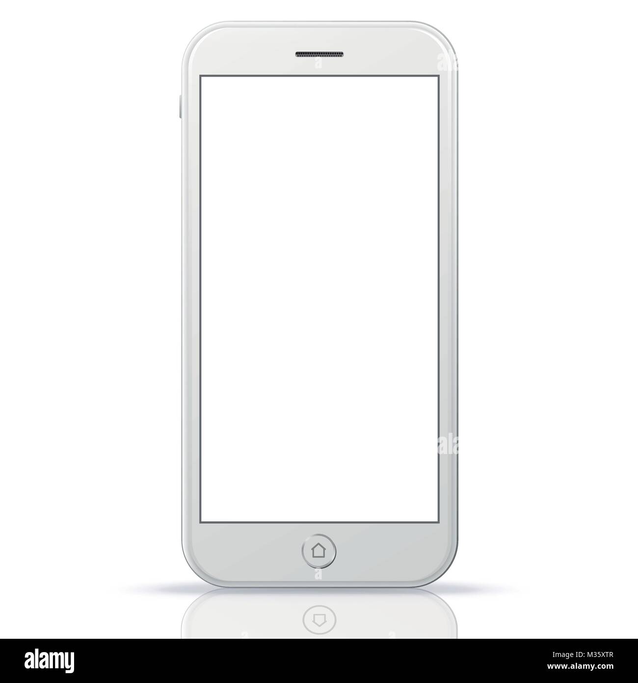 Smart Phone illustrazione vettoriale isolati su sfondo bianco. Illustrazione Vettoriale