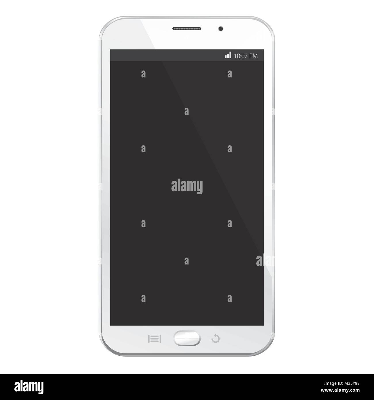 Smart Phone illustrazione vettoriale isolati su sfondo bianco. Illustrazione Vettoriale