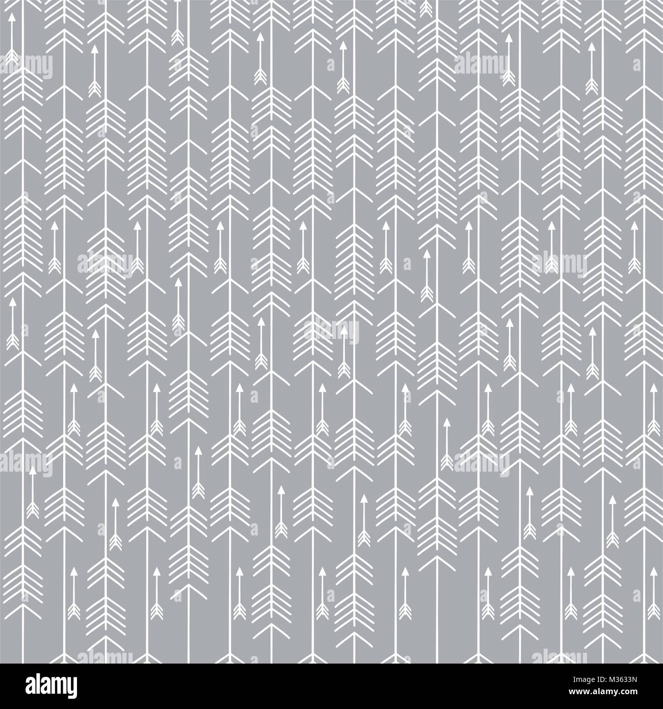 Monocromatico freccia minimalista sfondo senza giunture. Vettore texture ripetitive. Può essere utilizzato per la carta da parati, riempimenti, sfondo della pagina web o textil Illustrazione Vettoriale