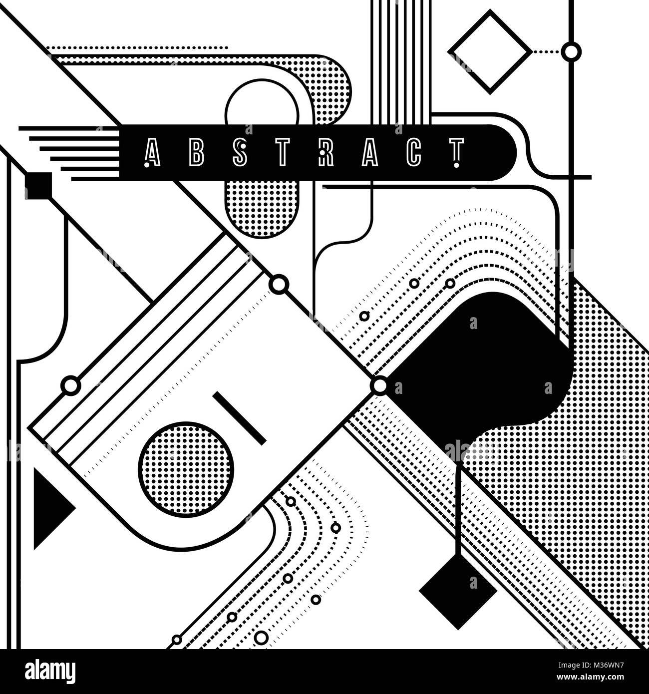 Abstract sfondo geometrico. Forme e linee. Illustrazione Vettoriale. Illustrazione Vettoriale