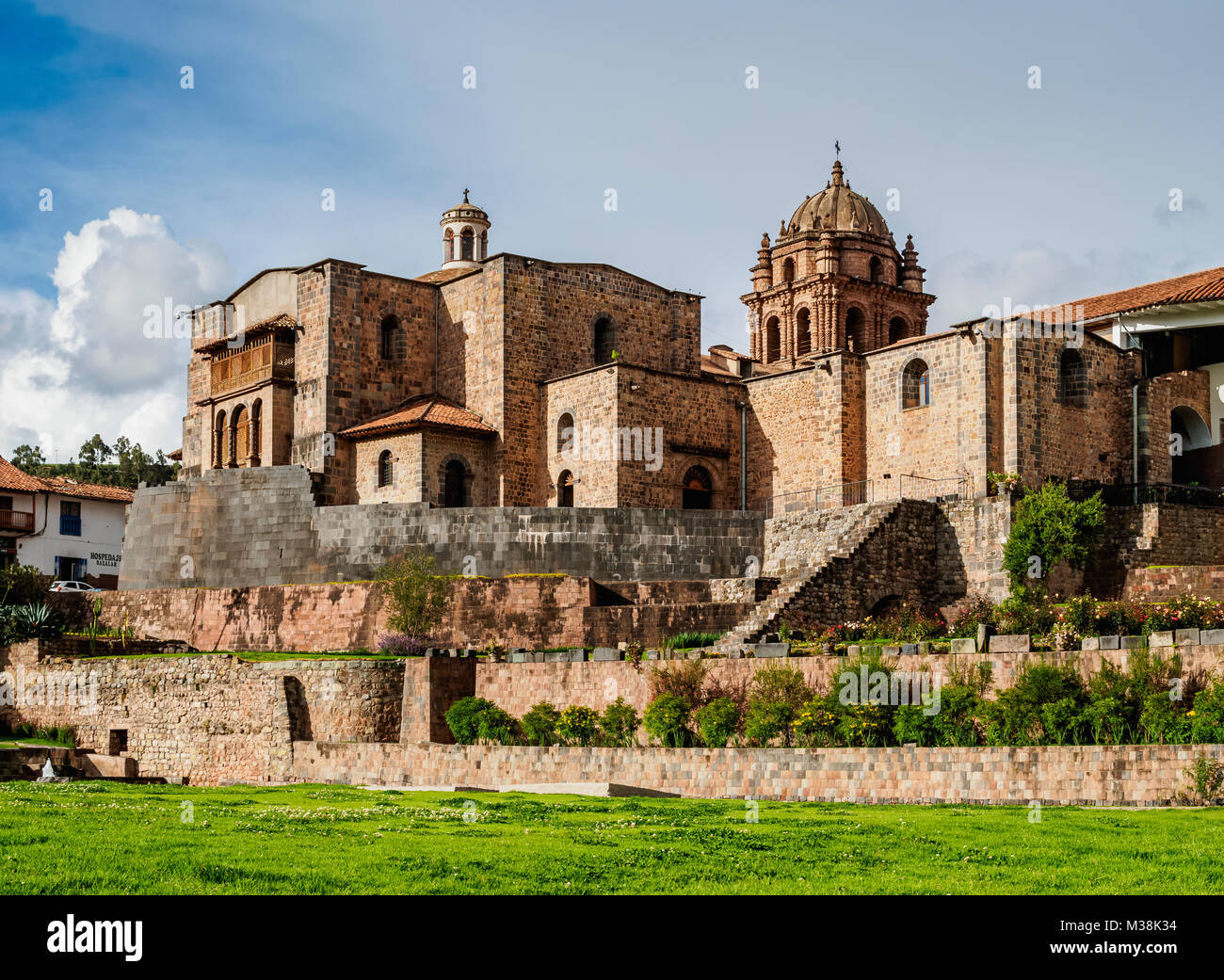 Qoricancha rovine e Santo Domingo Convento, Cusco, Perù Foto Stock