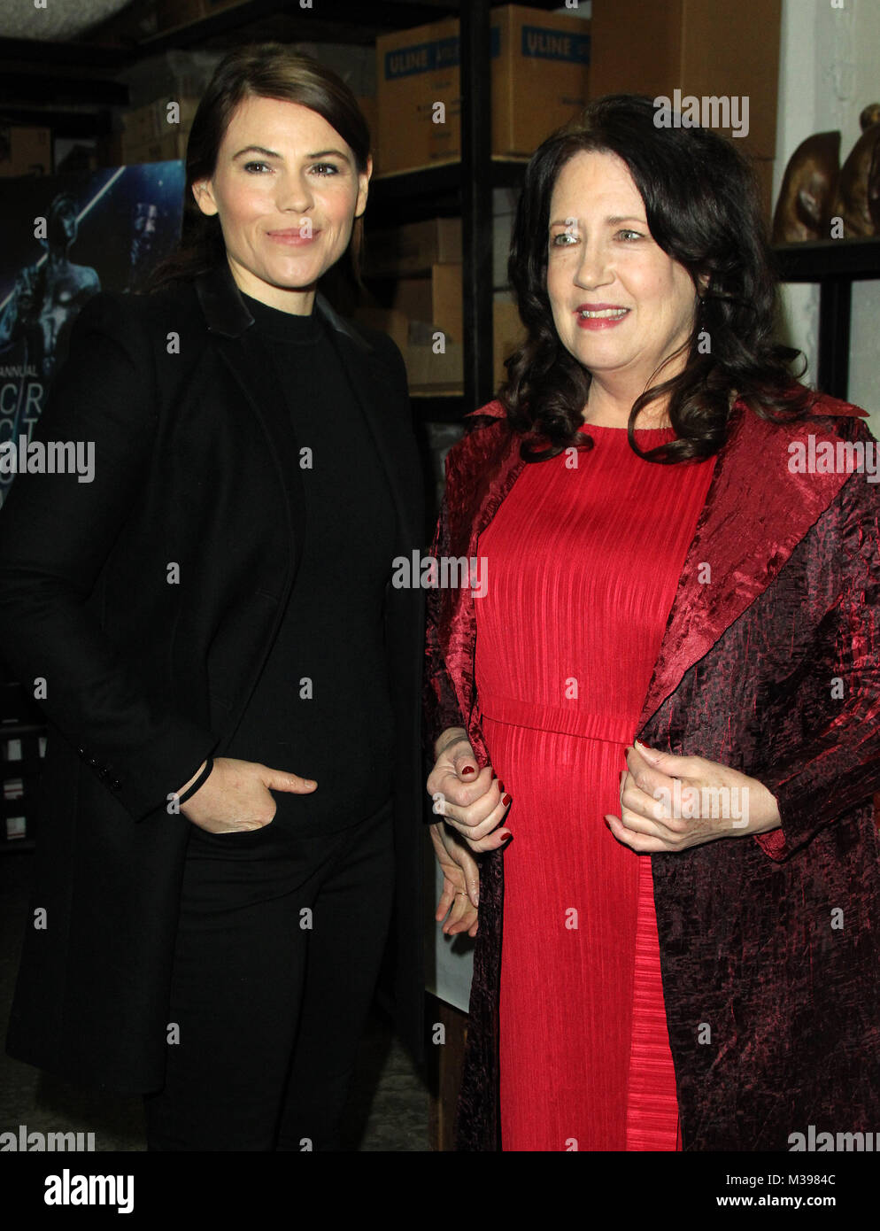 La fusione della ventiquattresima edizione Screen Actors Guild Awards (SAG) tenutosi presso la American Fine Arts Fonderia di Burbank, California. Dotato di: Clea Duvall, Ann Dowd dove: Los Angeles, California, Stati Uniti quando: 09 Gen 2018 Credit: Adriana M. Barraza/WENN.com Foto Stock