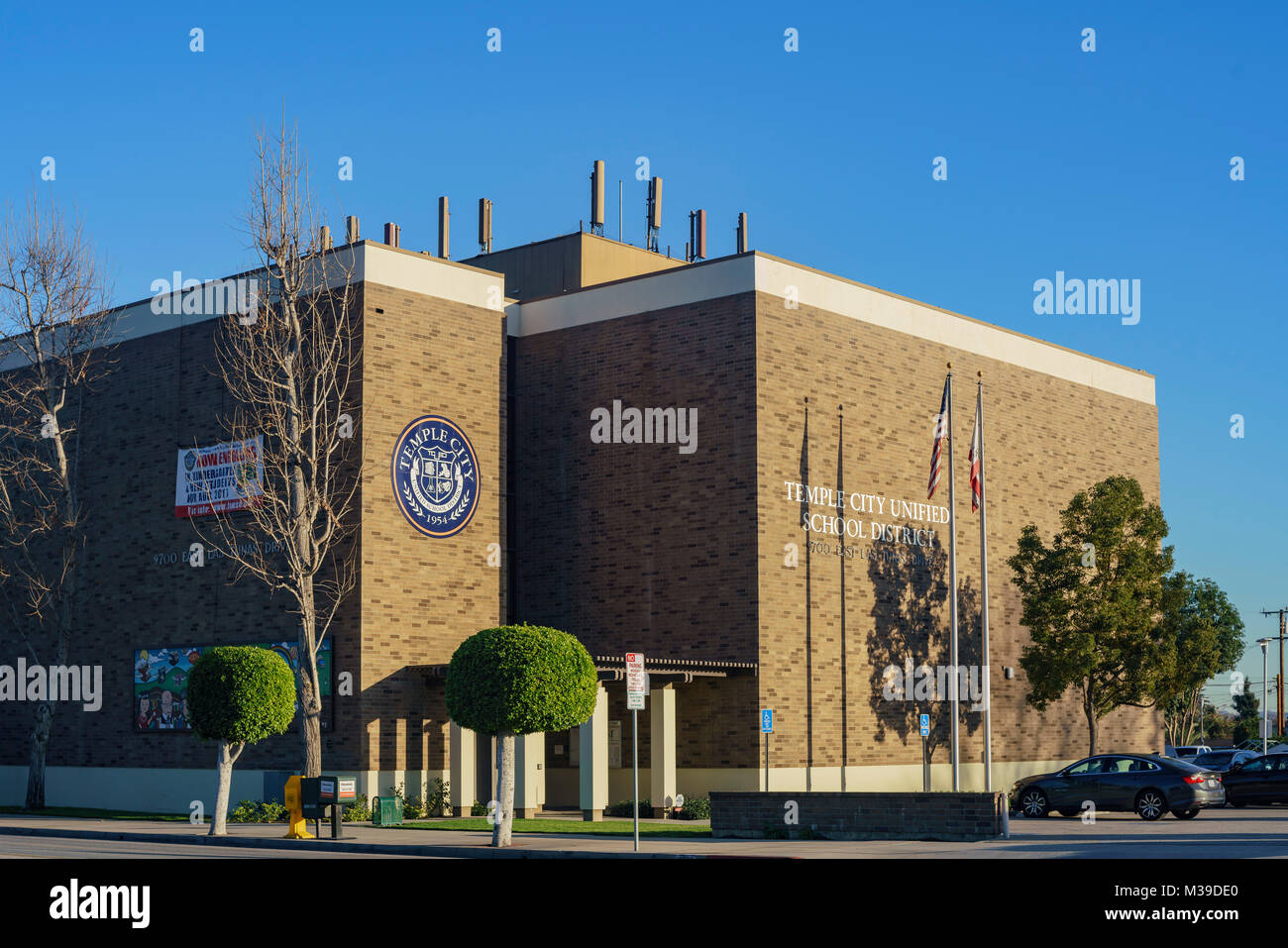 Los Angeles, Jan 23: vista esterna del tempio City Unified School District il Jan 23, 2018 a Los Angeles in California Foto Stock
