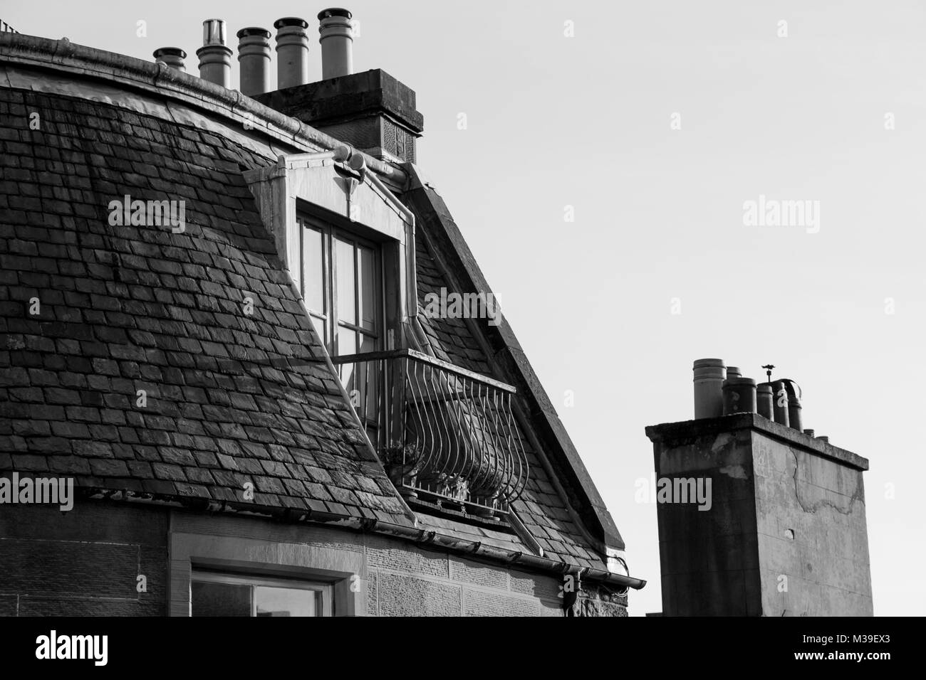 Tetti di Edimburgo, Regno Unito Foto Stock
