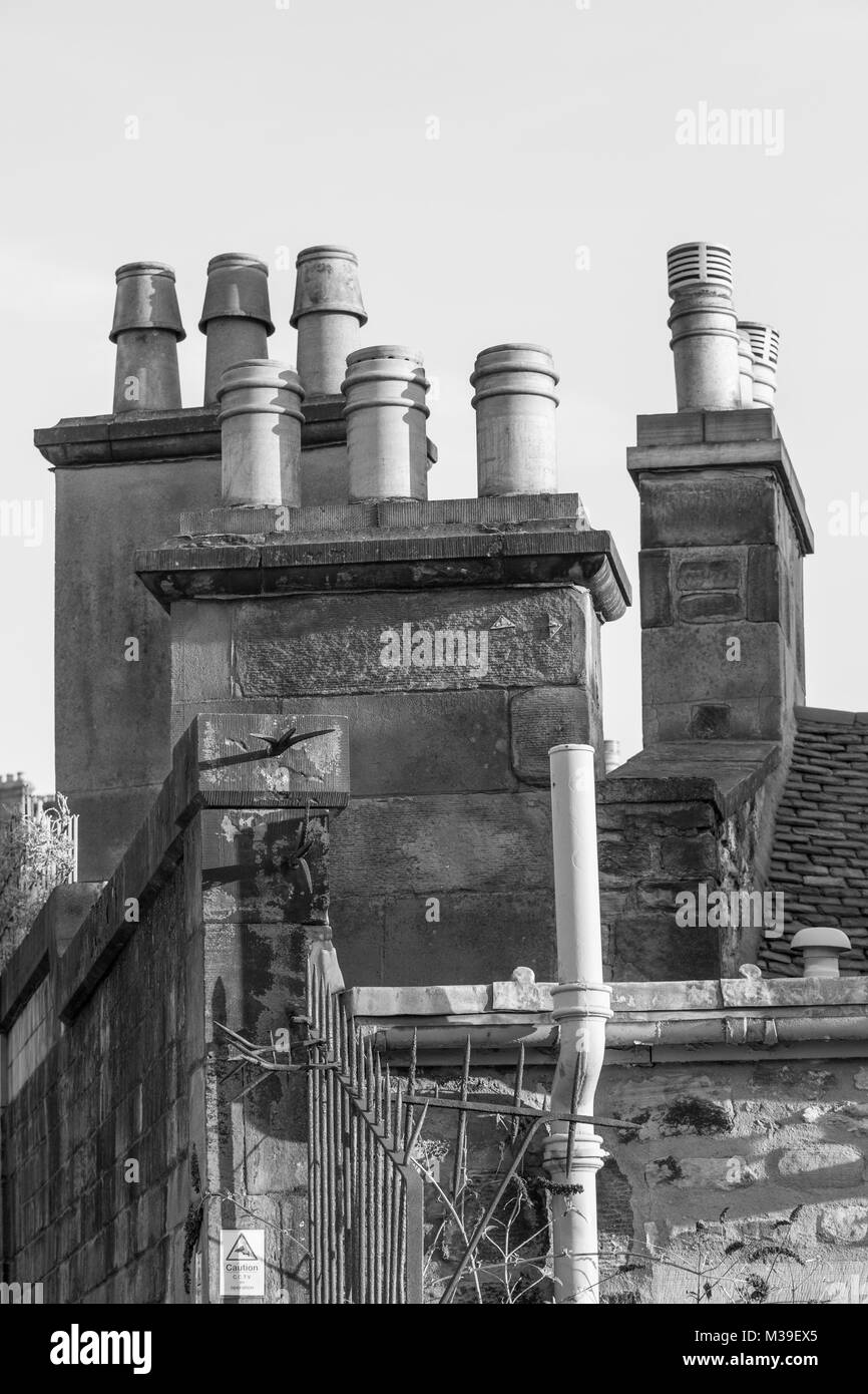 Tetti di Edimburgo, Regno Unito Foto Stock Tetti di Edimburgo, Regno Unito Foto Stock