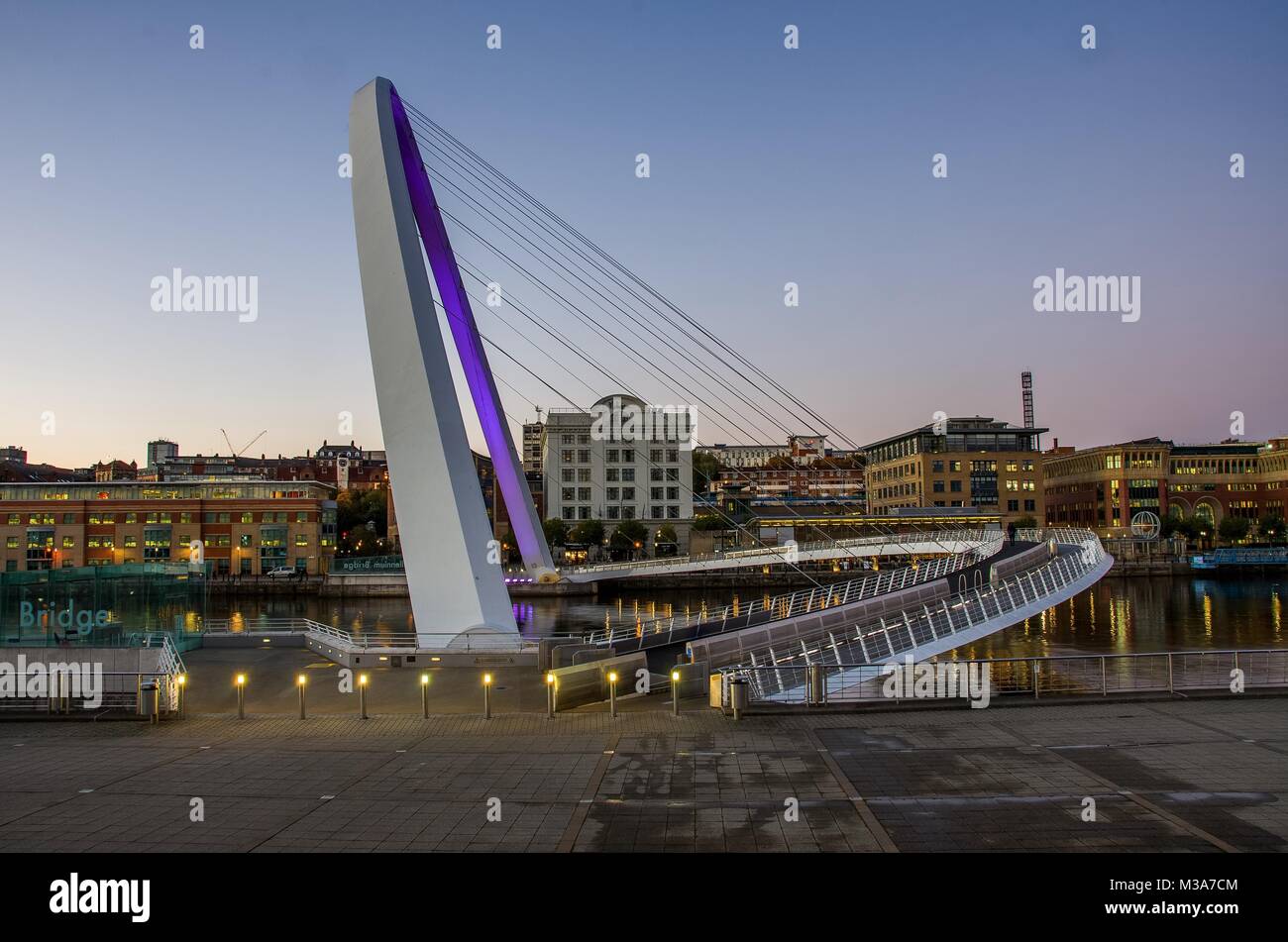 Gateshead Millennium Bridge Foto Stock