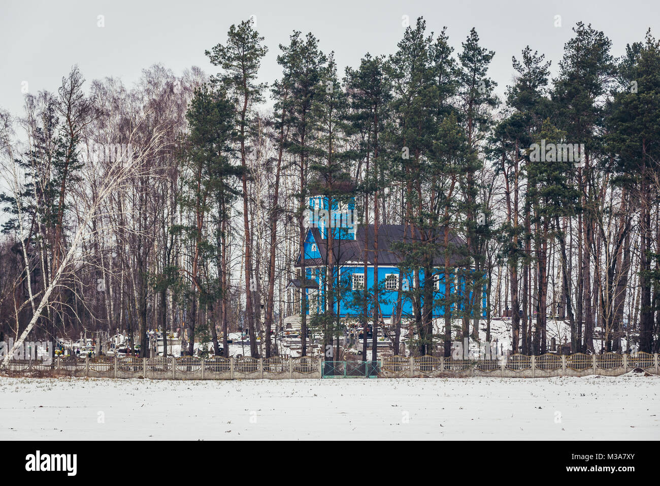 Chiesa ortodossa di San Giovanni il Teologo nel villaggio Pawly, Bialystok County nel Voivodato Podlaskie del nord-est della Polonia Foto Stock