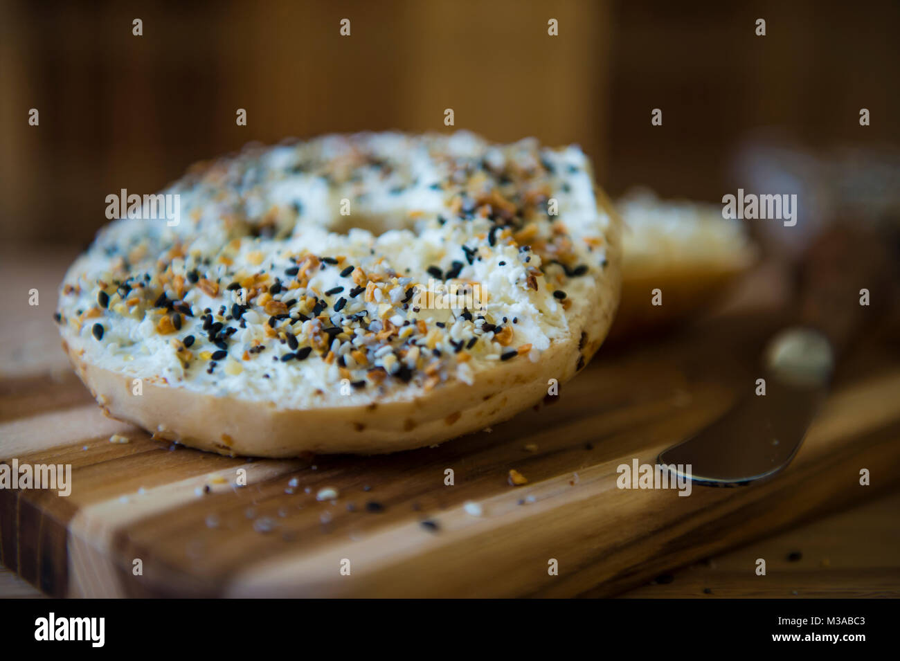 Fotografia di cibo/bagel/Arte Foto Stock