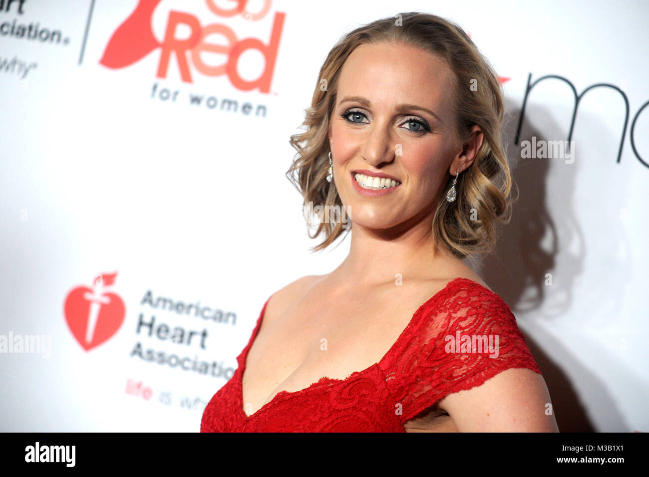 New York, Stati Uniti d'America. Dana Vollmer assiste il Vestito Rosso Collezione 2018 Fashion Show presentato da Macy's durante la settimana della moda di New York e American Heart mese presso la sala da ballo Hammerstein 8 febbraio 2018 nella città di New York. Credito: Geisler-Fotopress/Alamy Live News Foto Stock