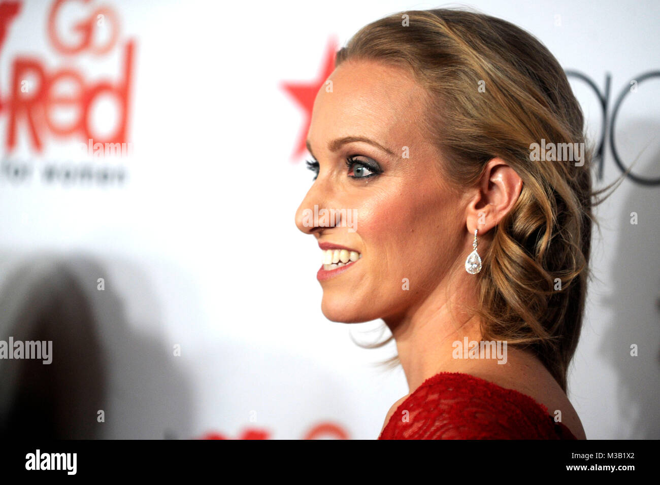 New York, Stati Uniti d'America. Dana Vollmer assiste il Vestito Rosso Collezione 2018 Fashion Show presentato da Macy's durante la settimana della moda di New York e American Heart mese presso la sala da ballo Hammerstein 8 febbraio 2018 nella città di New York. Credito: Geisler-Fotopress/Alamy Live News Foto Stock