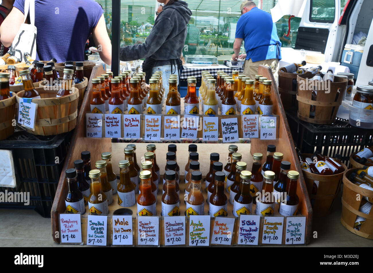 Grand Army Plaza farmers market Brooklyn Park Slope new york STATI UNITI D'AMERICA Foto Stock