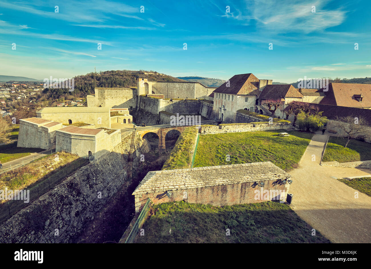 La Cittadella di Besançon, una fortezza del XVII secolo del progettato da Vauban per Luigi XIV. UNESCO - Sito Patrimonio dell'umanità. Besançon. Doubs. Bourgogne-Franche-Comt Foto Stock