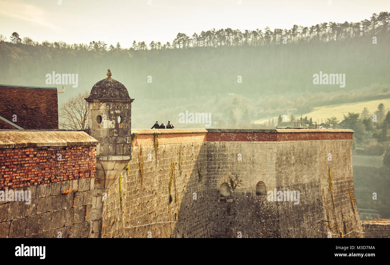 La Cittadella di Besançon, una fortezza del XVII secolo del progettato da Vauban per Luigi XIV. UNESCO - Sito Patrimonio dell'umanità. Besançon. Doubs. Bourgogne-Franche-Comt Foto Stock