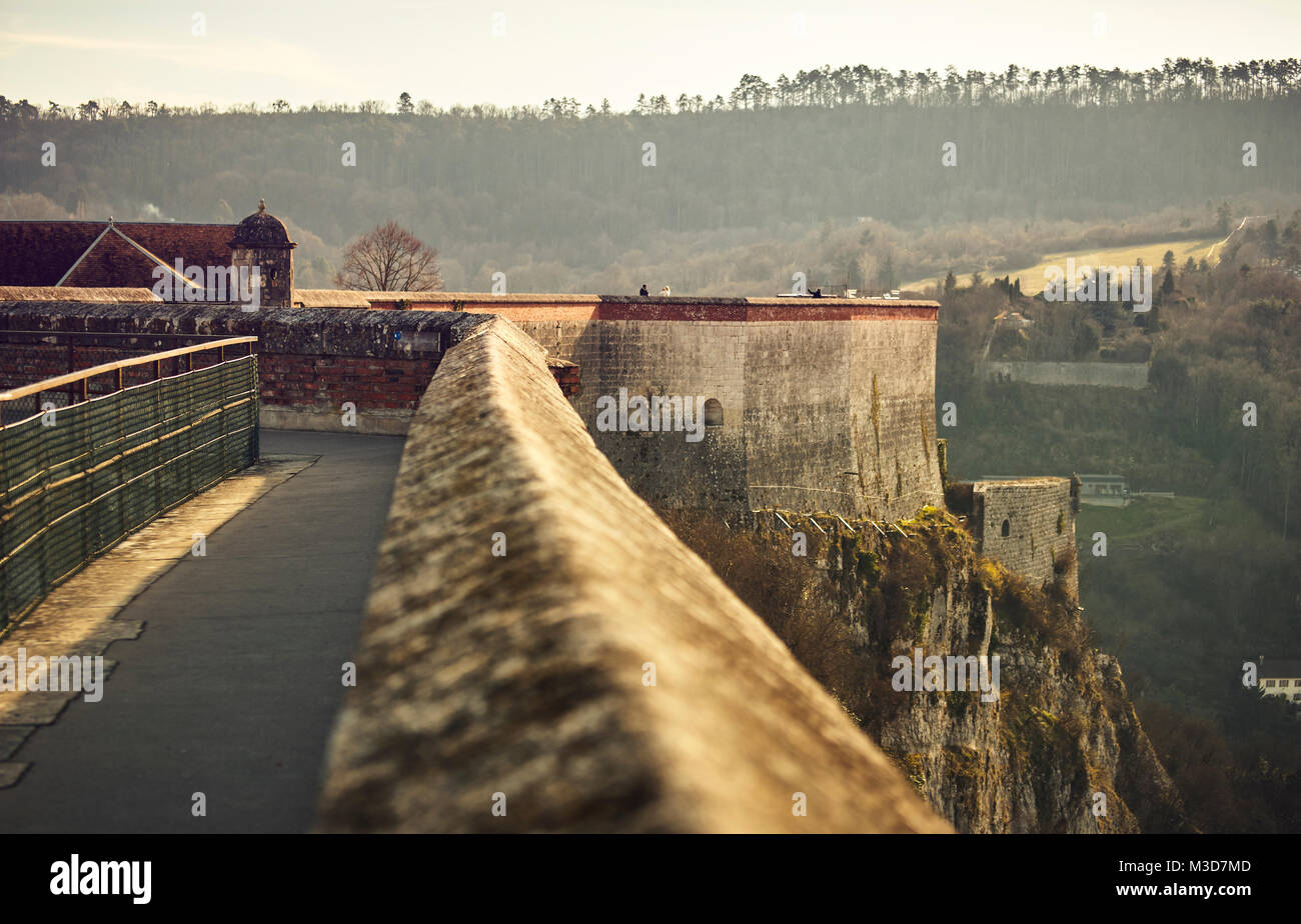 La Cittadella di Besançon, una fortezza del XVII secolo del progettato da Vauban per Luigi XIV. UNESCO - Sito Patrimonio dell'umanità. Besançon. Doubs. Bourgogne-Franche-Comt Foto Stock
