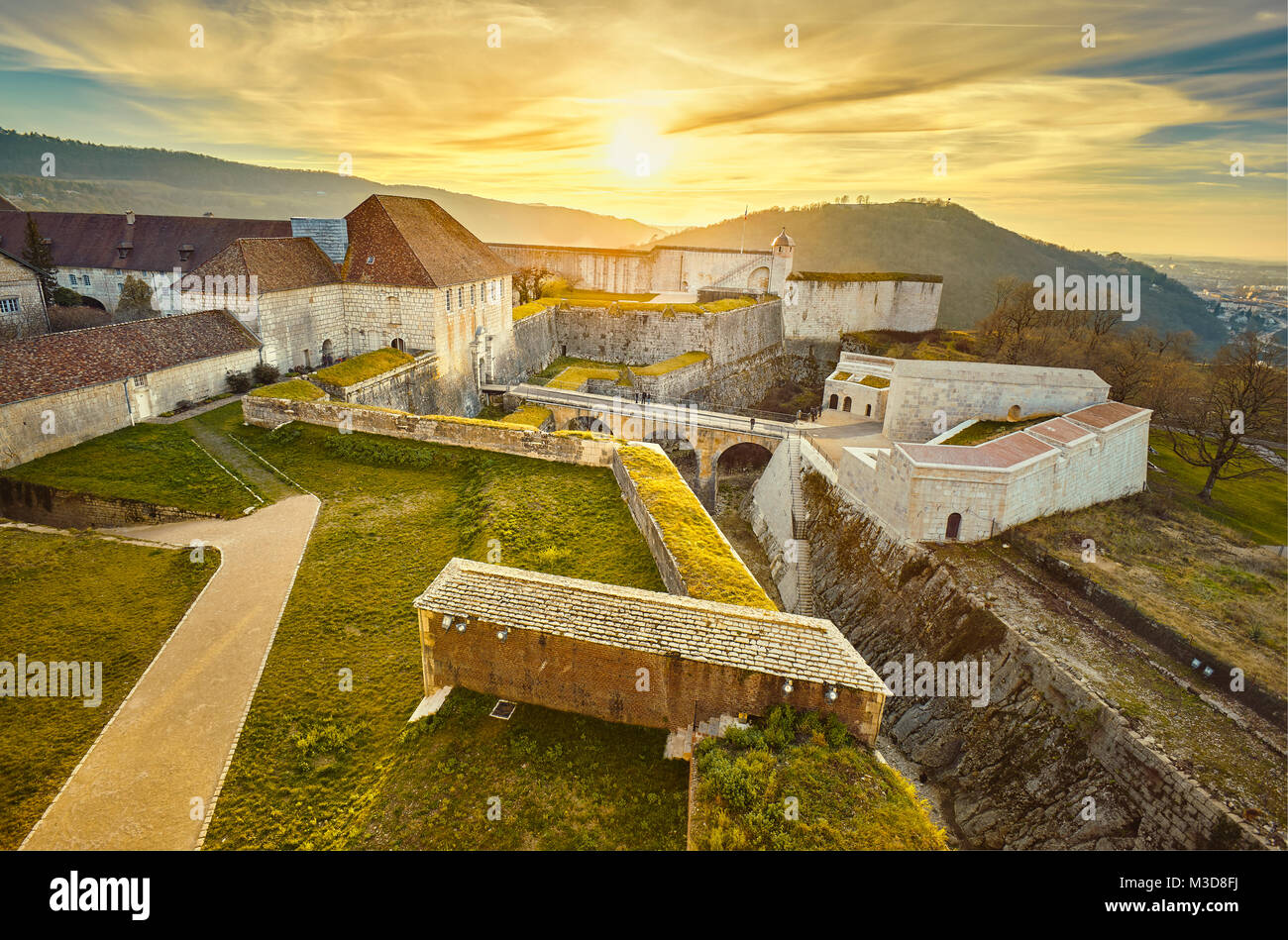 La Cittadella di Besançon, una fortezza del XVII secolo del progettato da Vauban per Luigi XIV. UNESCO - Sito Patrimonio dell'umanità. Besançon. Doubs. Bourgogne-Franche-Comt Foto Stock