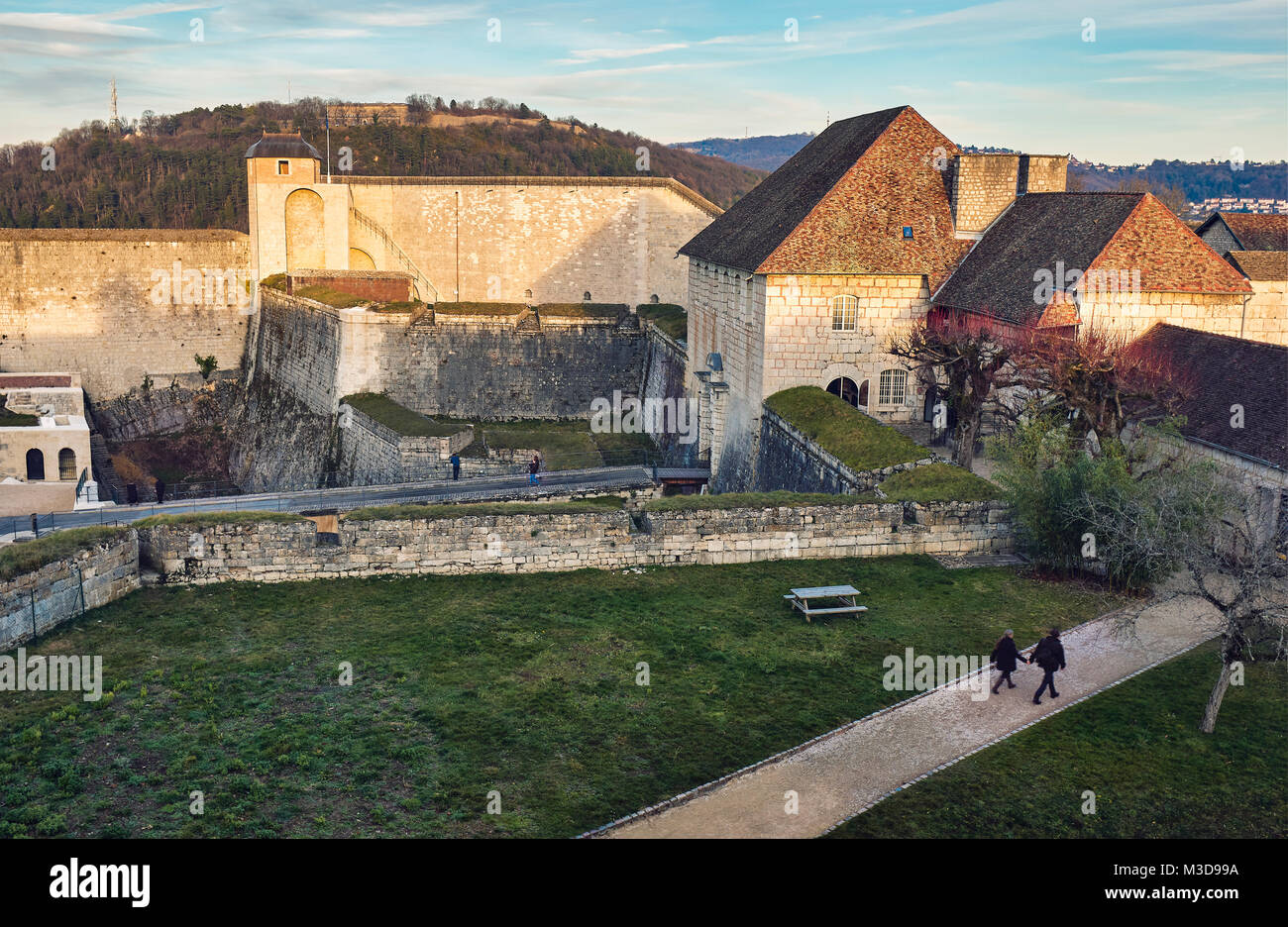 La Cittadella di Besançon, una fortezza del XVII secolo del progettato da Vauban per Luigi XIV. UNESCO - Sito Patrimonio dell'umanità. Besançon. Doubs. Bourgogne-Franche-Comt Foto Stock