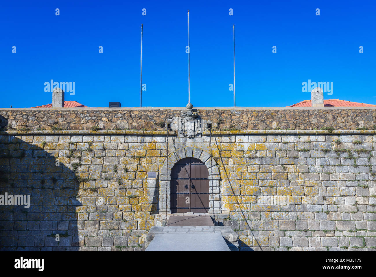 Forte di Sao Francisco do Queijo sa anche come castello del formaggio in porto, la seconda più grande città in Portogallo sulla Penisola Iberica Foto Stock