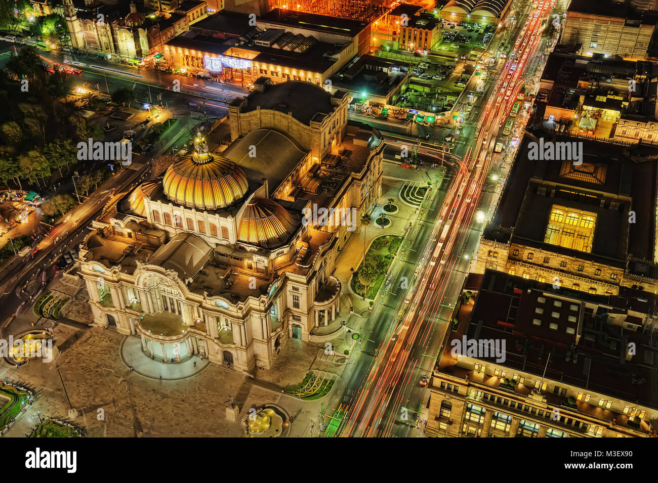 Palacio de Bellas Artes del Messico città presa nel 2015 Foto Stock