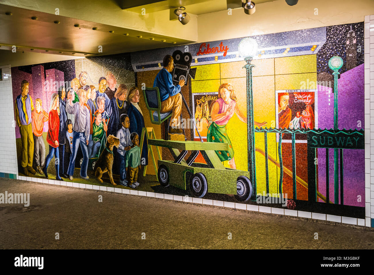 42Nd Street - Port Authority Bus Terminal Stazione della Metropolitana Manhattan   New York New York, Stati Uniti d'America Foto Stock