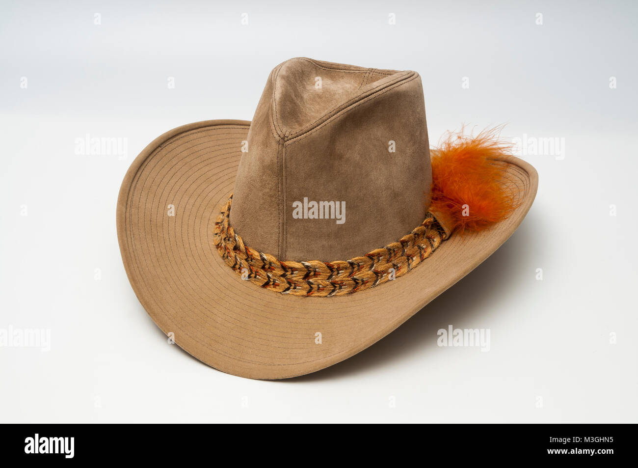 Un Suede-Style cappello da cowboy Foto Stock