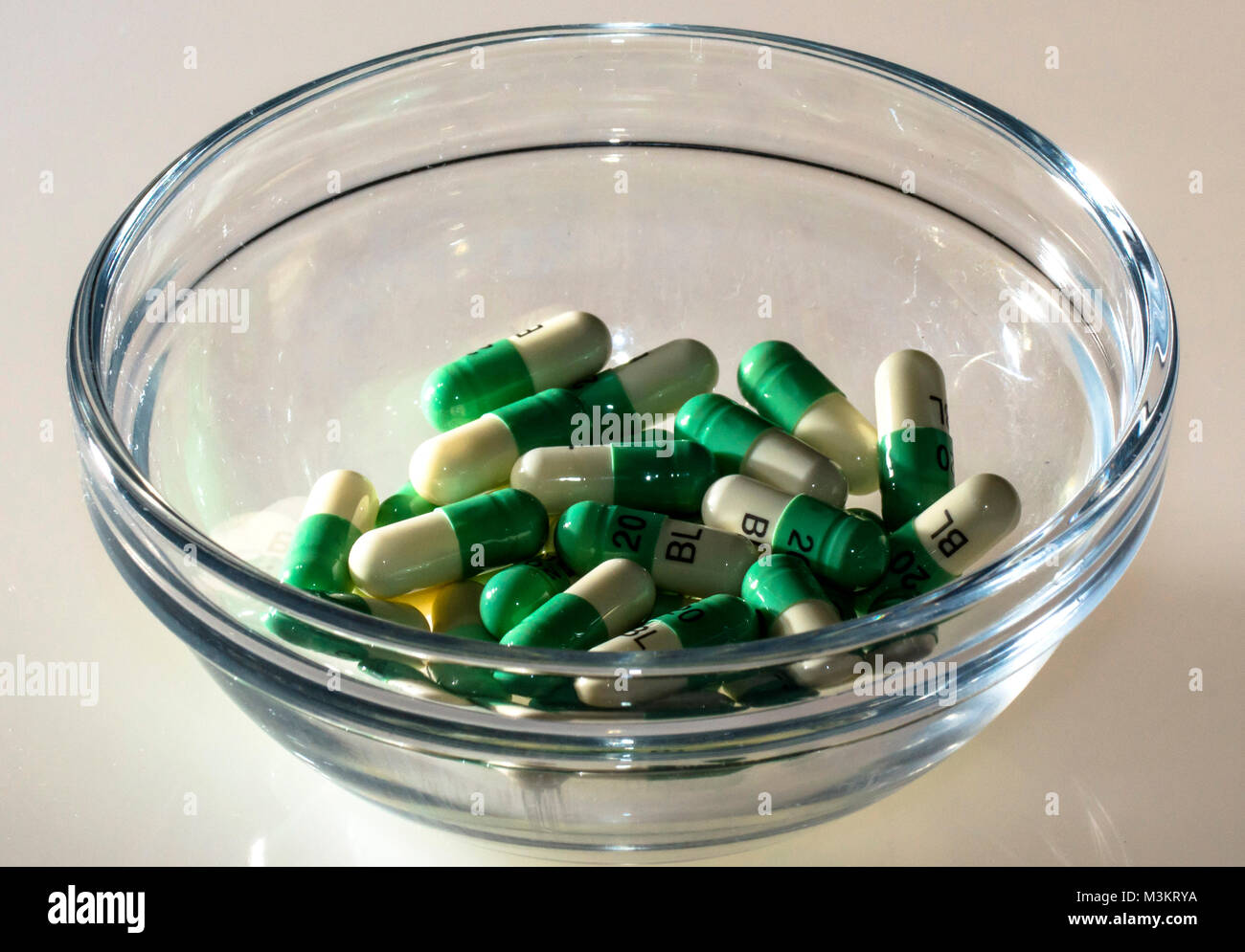 Fluoxetina o Prozac, un farmaco antidepressivo Foto Stock