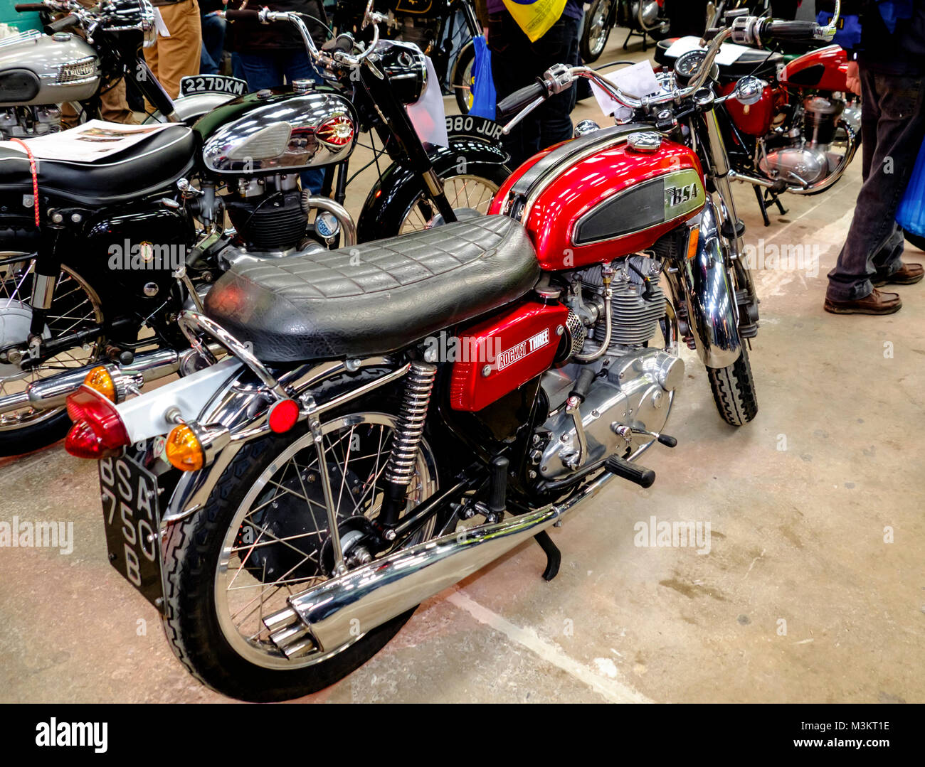 Motociclette presso la trentottesima Carol Nash Bristol classic bike show di BSA Rocket 3 Foto Stock