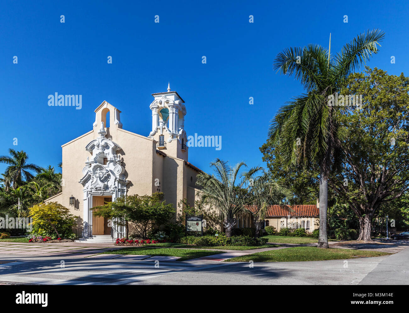 Coral Gables Chiesa congregazionale, Miami-Dade County, Florida, Stati Uniti d'America. Foto Stock