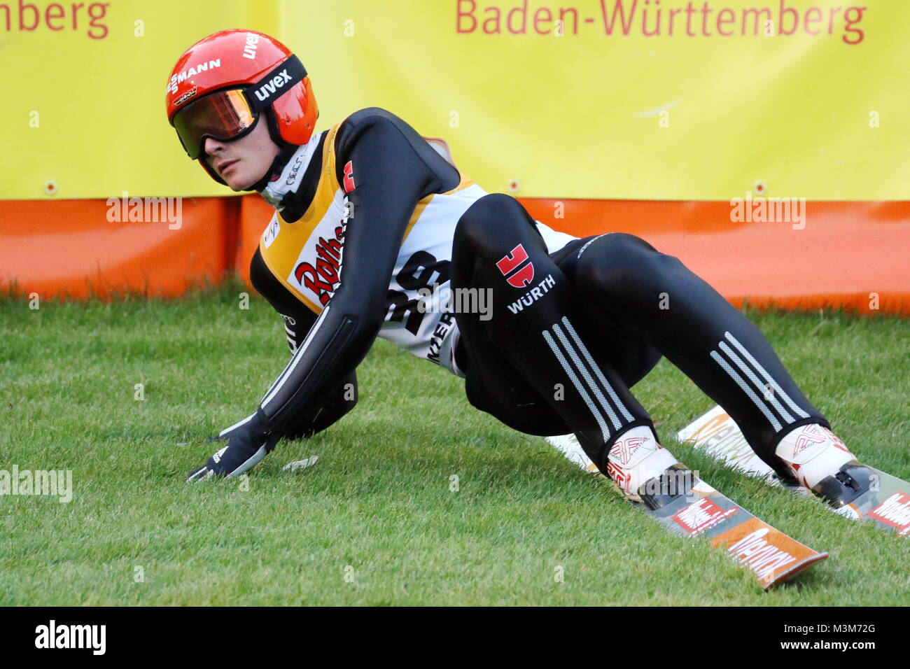 Richard Freitag (SG Nickelhütte Aue) beim Einzelwettkampf FIS Sommer Grand Prix 2016 Hinterzarten Foto Stock