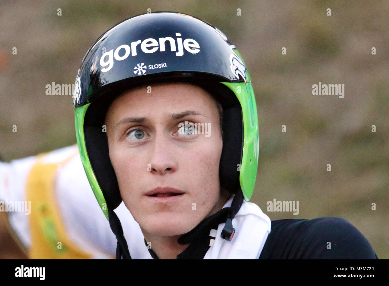 Domen Prevc (Slowenien / SLO) beim Einzelwettkampf FIS Sommer Grand Prix 2016 Hinterzarten Foto Stock