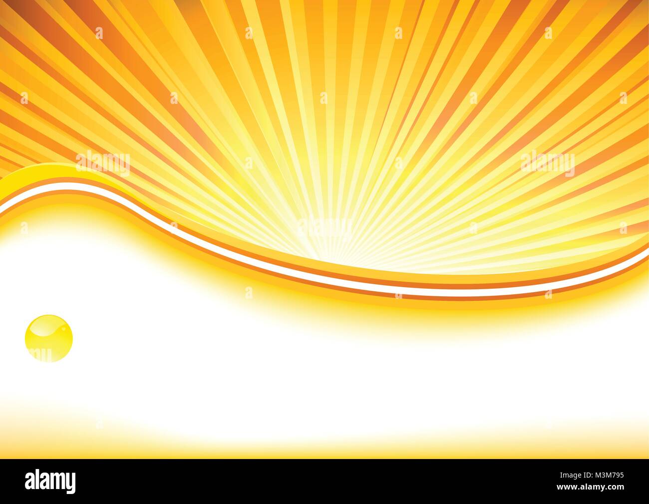 Estate flyer con un sacco di spazio. Illustrazione Vettoriale Illustrazione Vettoriale