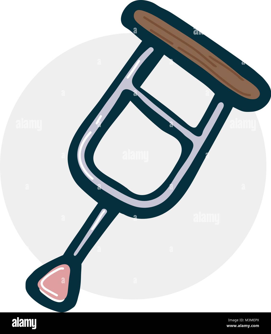 Stampella icona schizzo Illustrazione Vettoriale