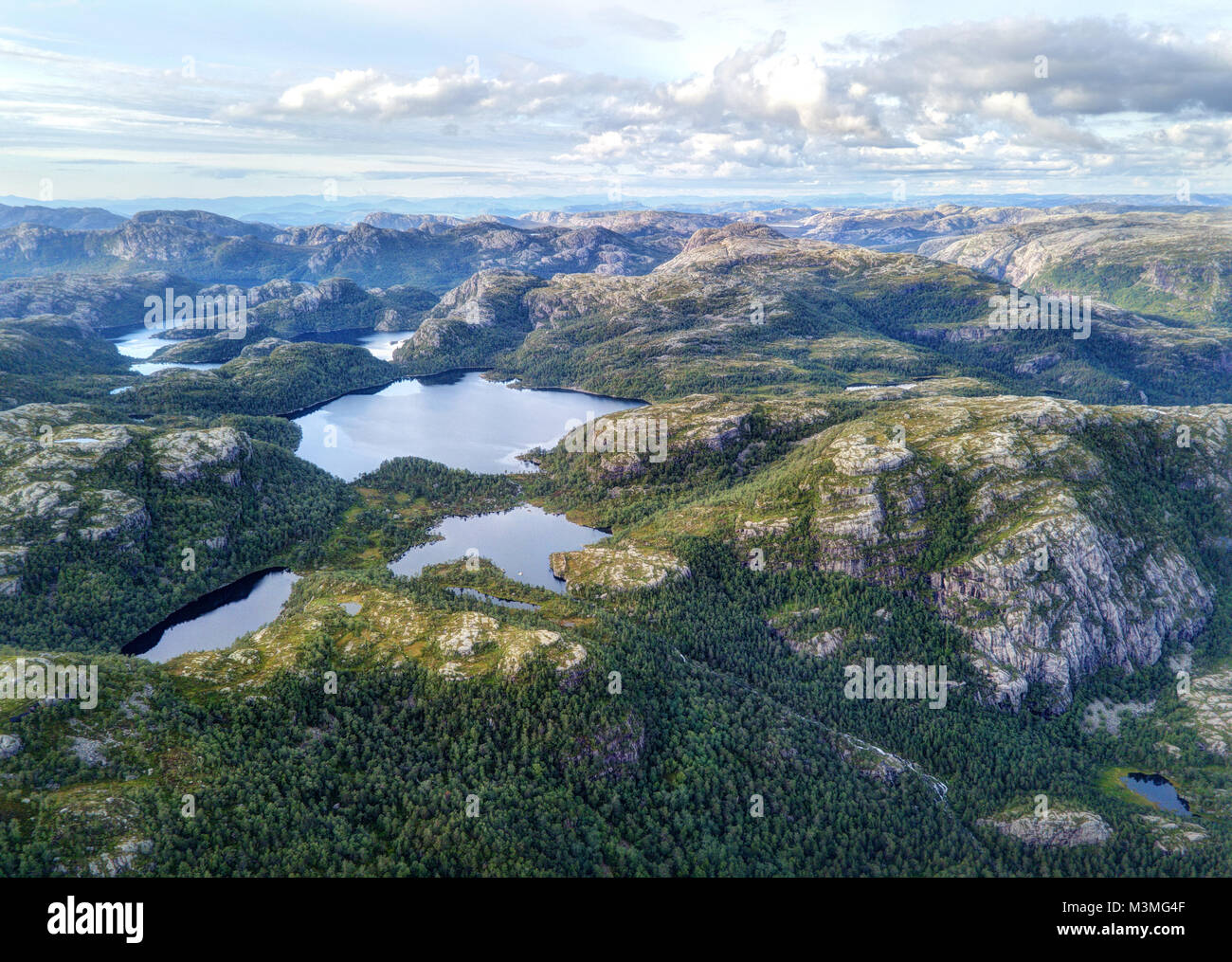 Norvegia Parco Nazionale di tramonto prese nel 2017 Foto Stock