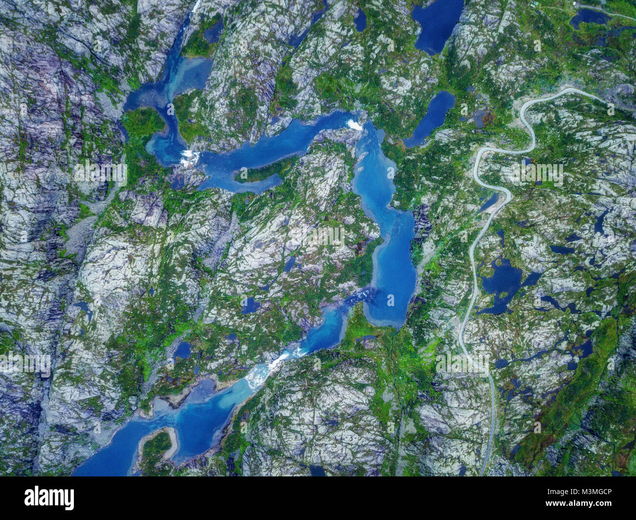 Norvegia Parco Nazionale di tramonto prese nel 2017 Foto Stock