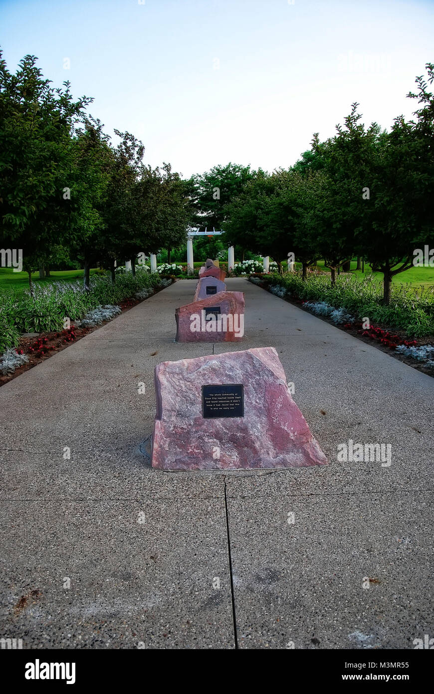 Sioux City Park e il Memorial adottate nel 2015 Foto Stock
