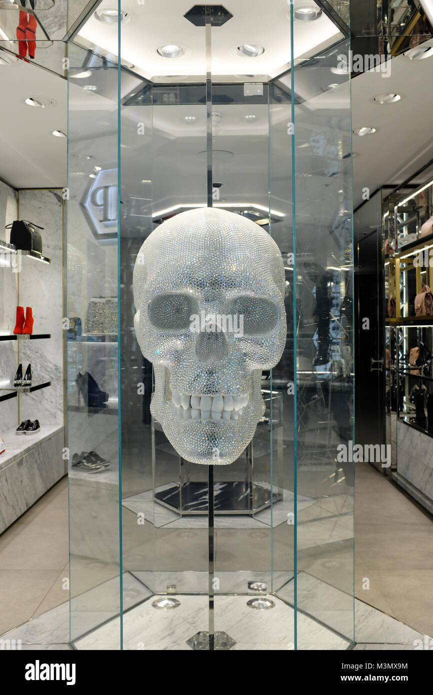 Philipp Plein store su New Bond Street, London, England, Regno Unito Foto Stock