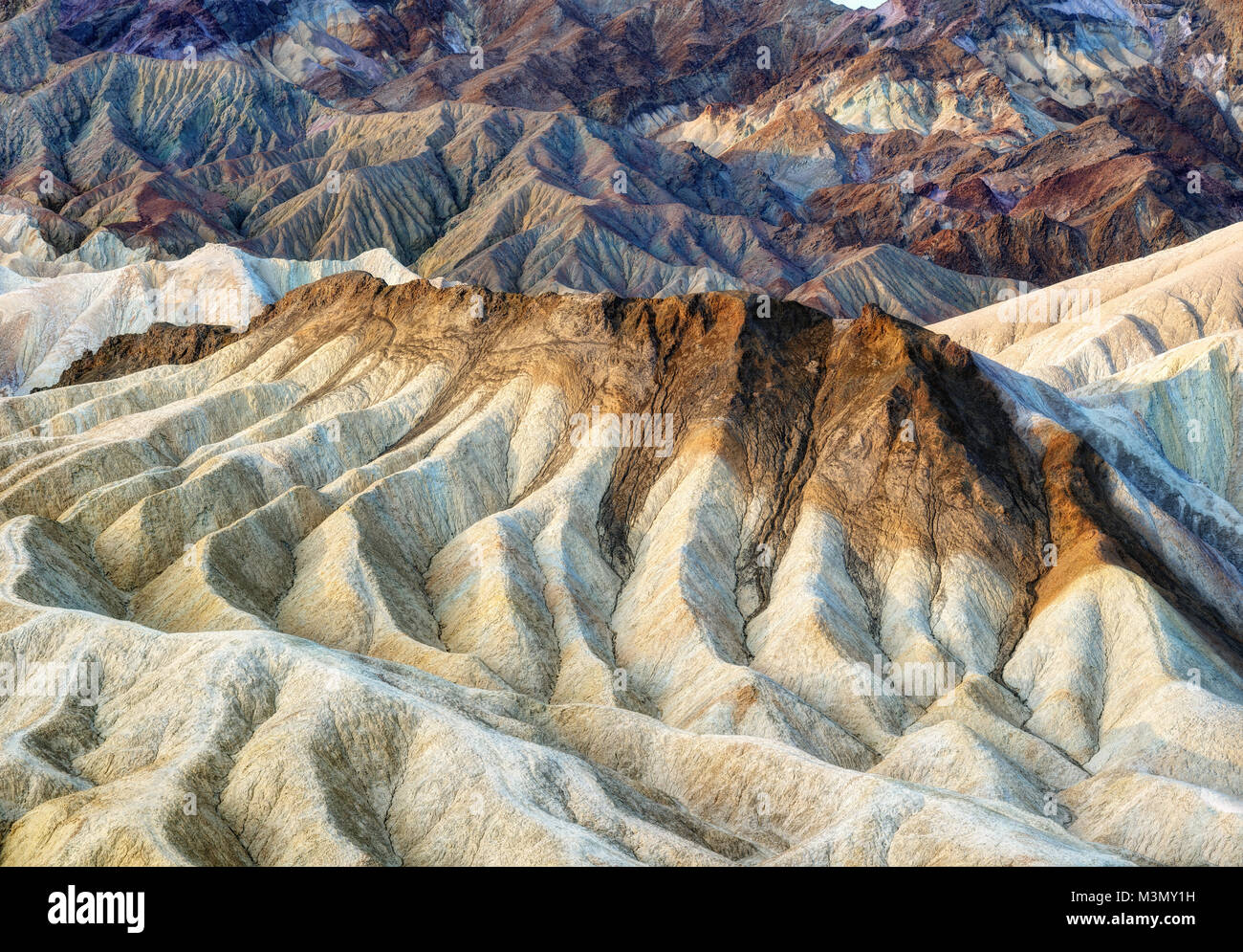 Death Valley Zabriski punto preso nel 2015 Foto Stock