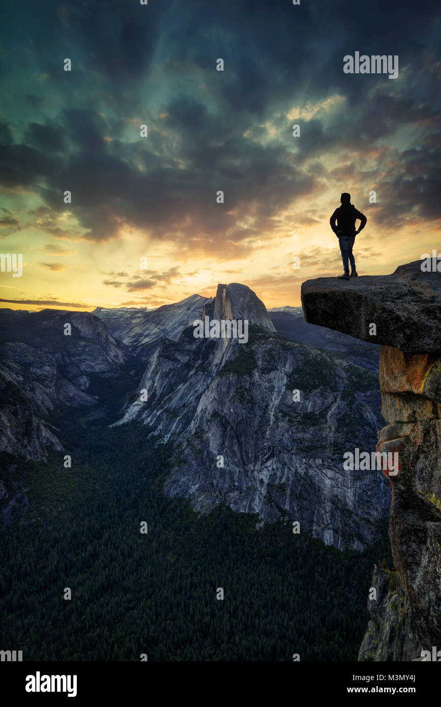 Punto ghiacciaio, Yosemite NP, USA prese nel 2016 Foto Stock