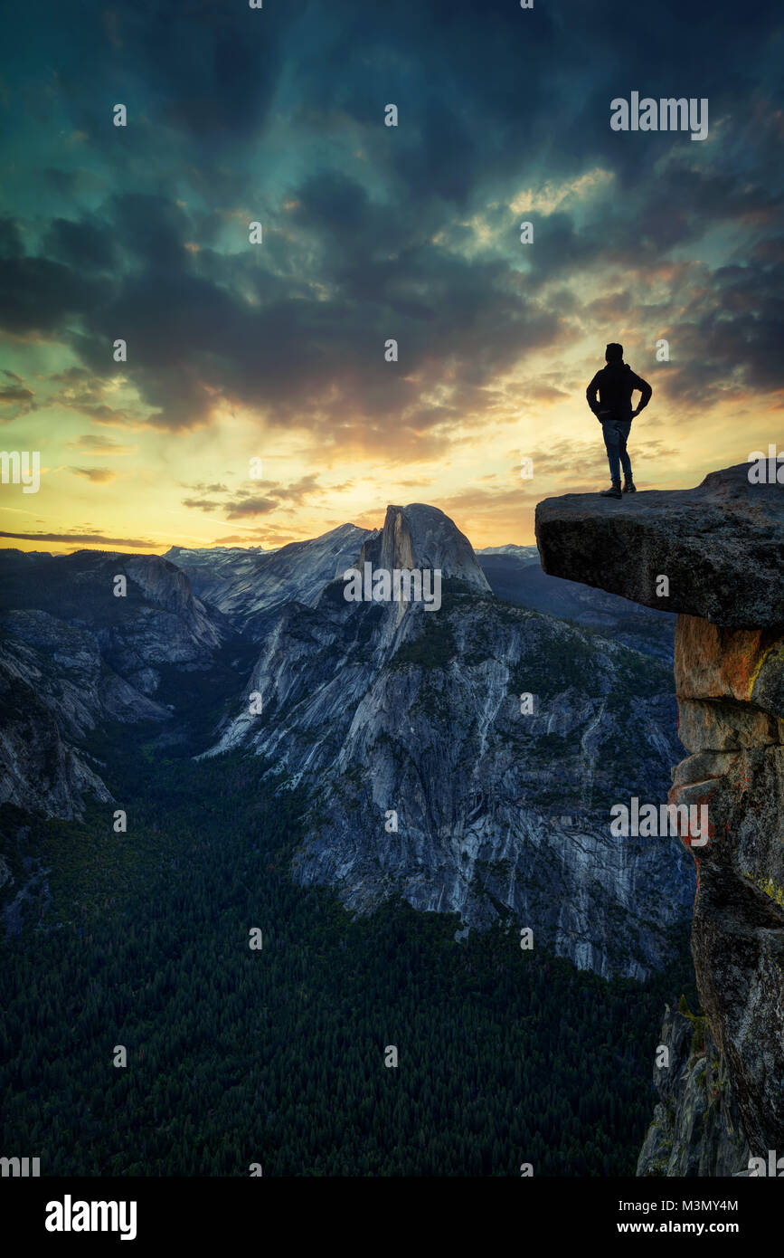 Punto ghiacciaio, Yosemite NP, USA prese nel 2016 Foto Stock