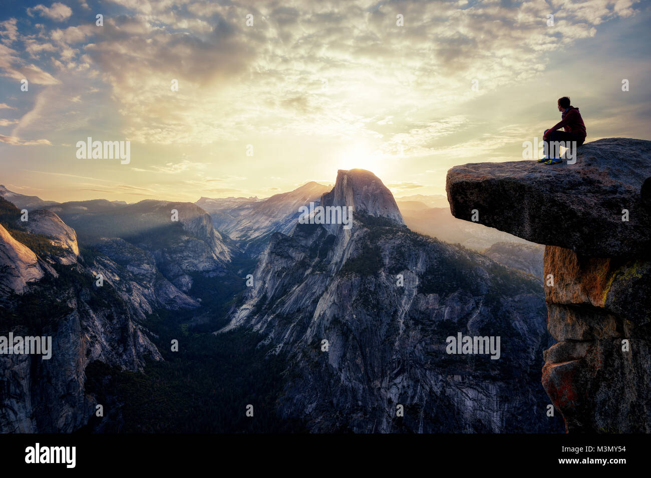 Punto ghiacciaio, Yosemite NP, USA prese nel 2016 Foto Stock