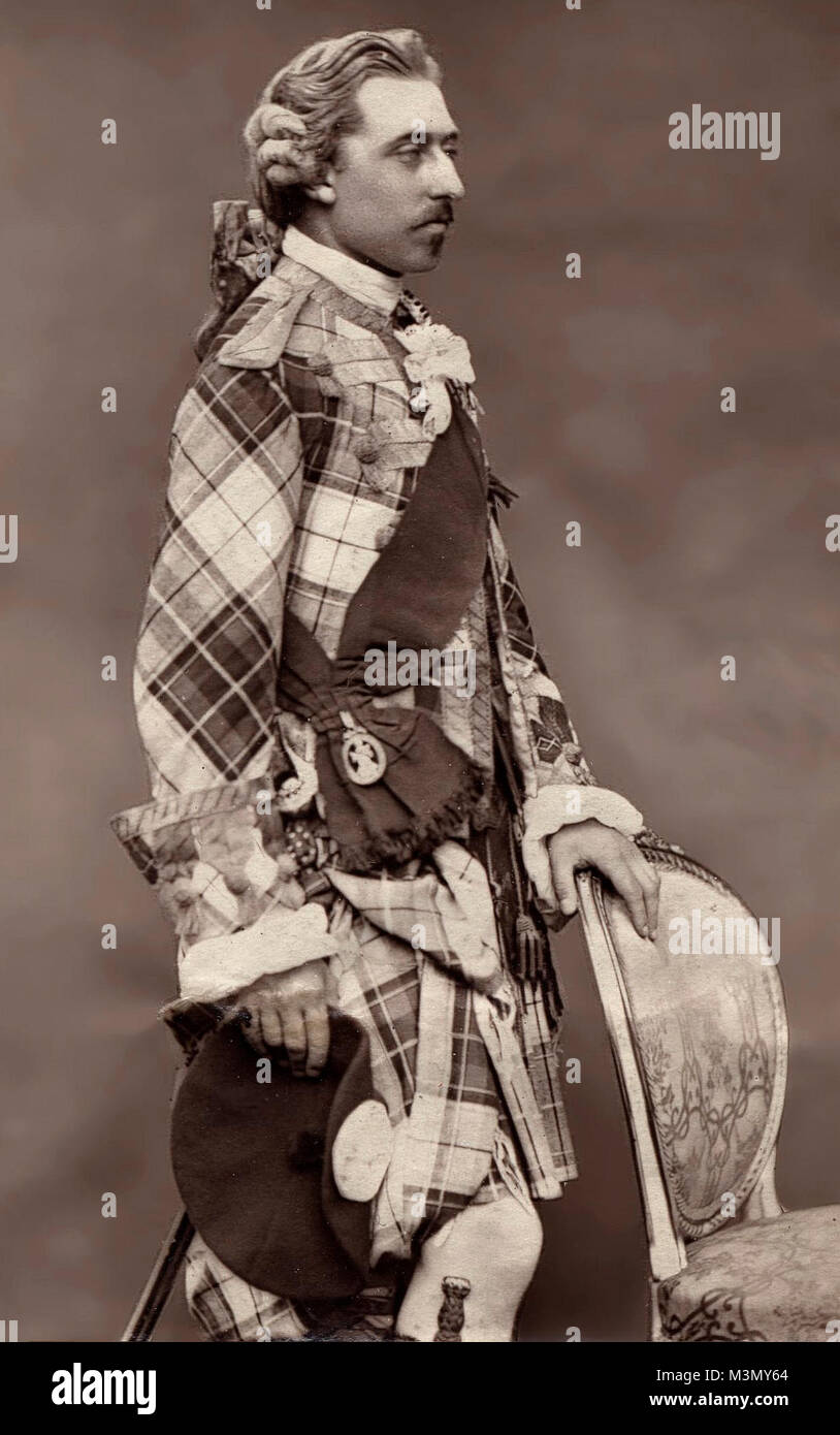 Un tipo di woodbury stampa fotografica di Arthur, duca di Connaught, figlio della Regina Vittoria e il Principe Albert Foto Stock