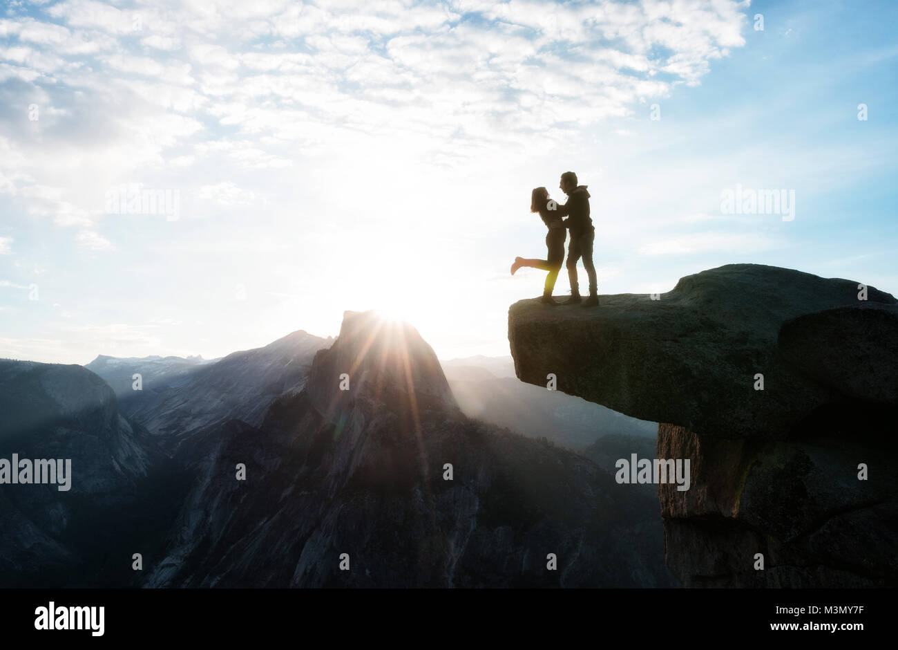 Punto ghiacciaio, Yosemite NP, USA prese nel 2015 Foto Stock