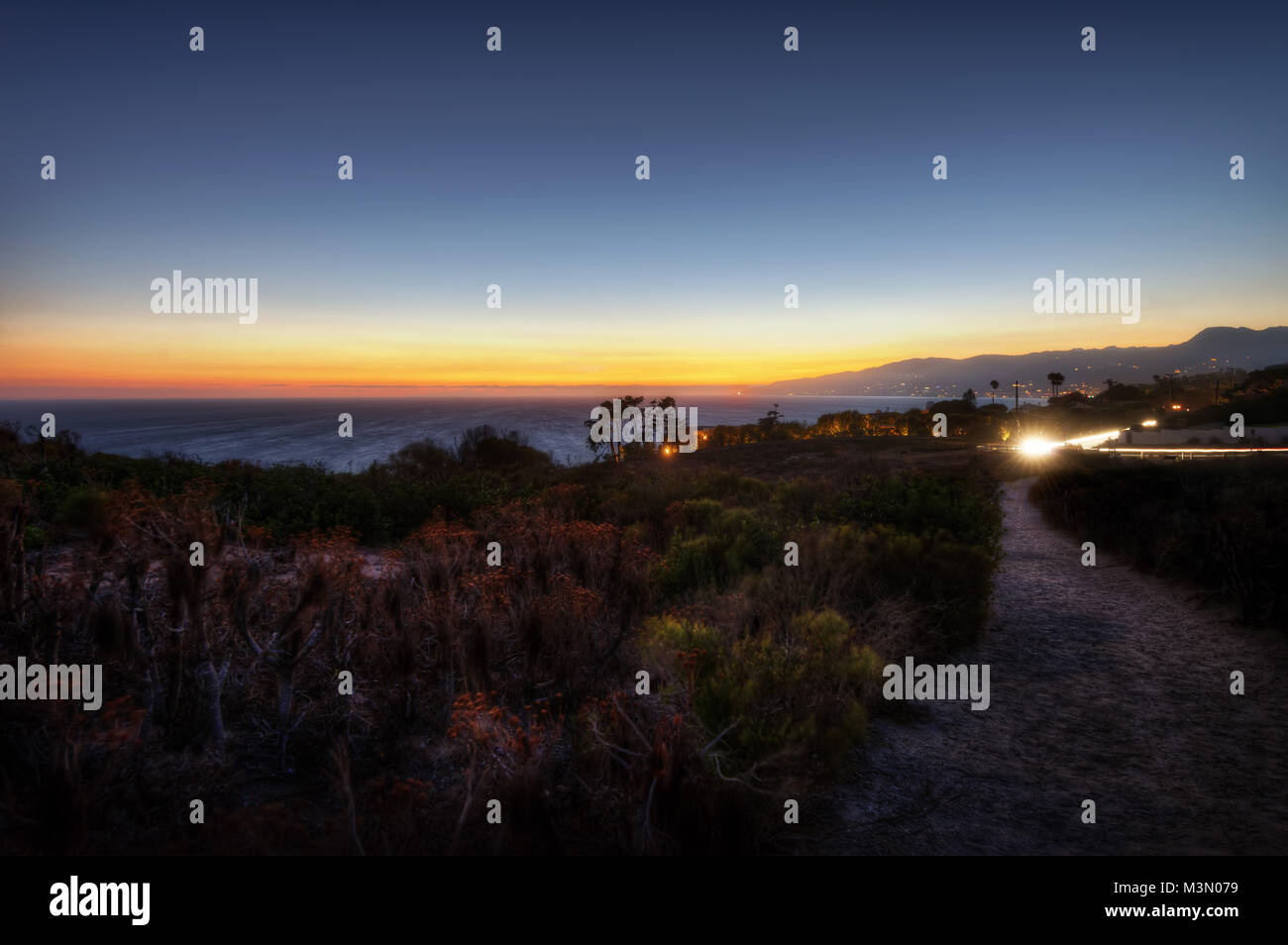 Malibu Point Dume adottate nel 2015 Foto Stock