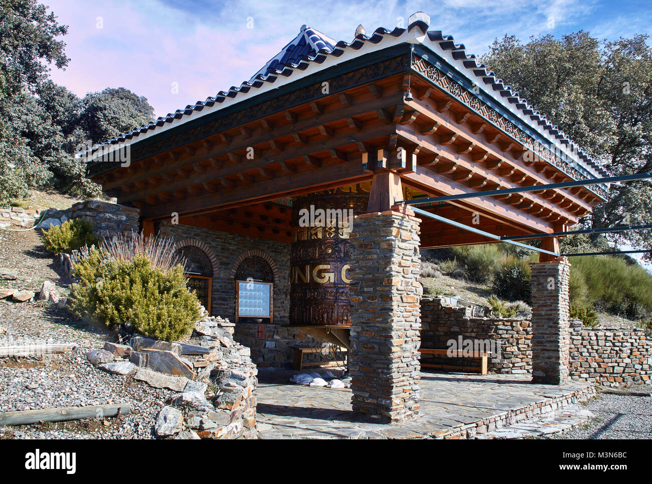 O Sel Ling, Centro de Retiros, ritiro buddista, Las Alpujarras, Andalusia, Spagna Foto Stock