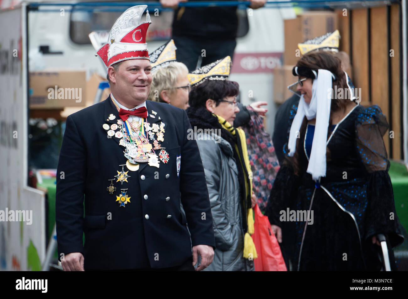 Karnevalsumzug in Hannover am 10.Februar 2018,Deutschland. Foto Stock