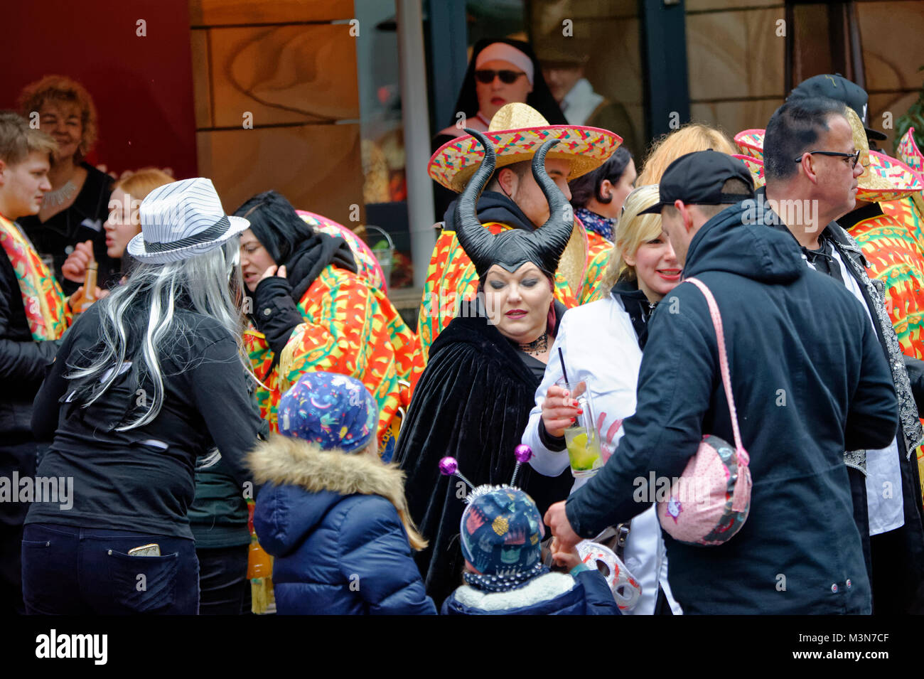 Karnevalsumzug in Hannover am 10.Februar 2018,Deutschland. Foto Stock