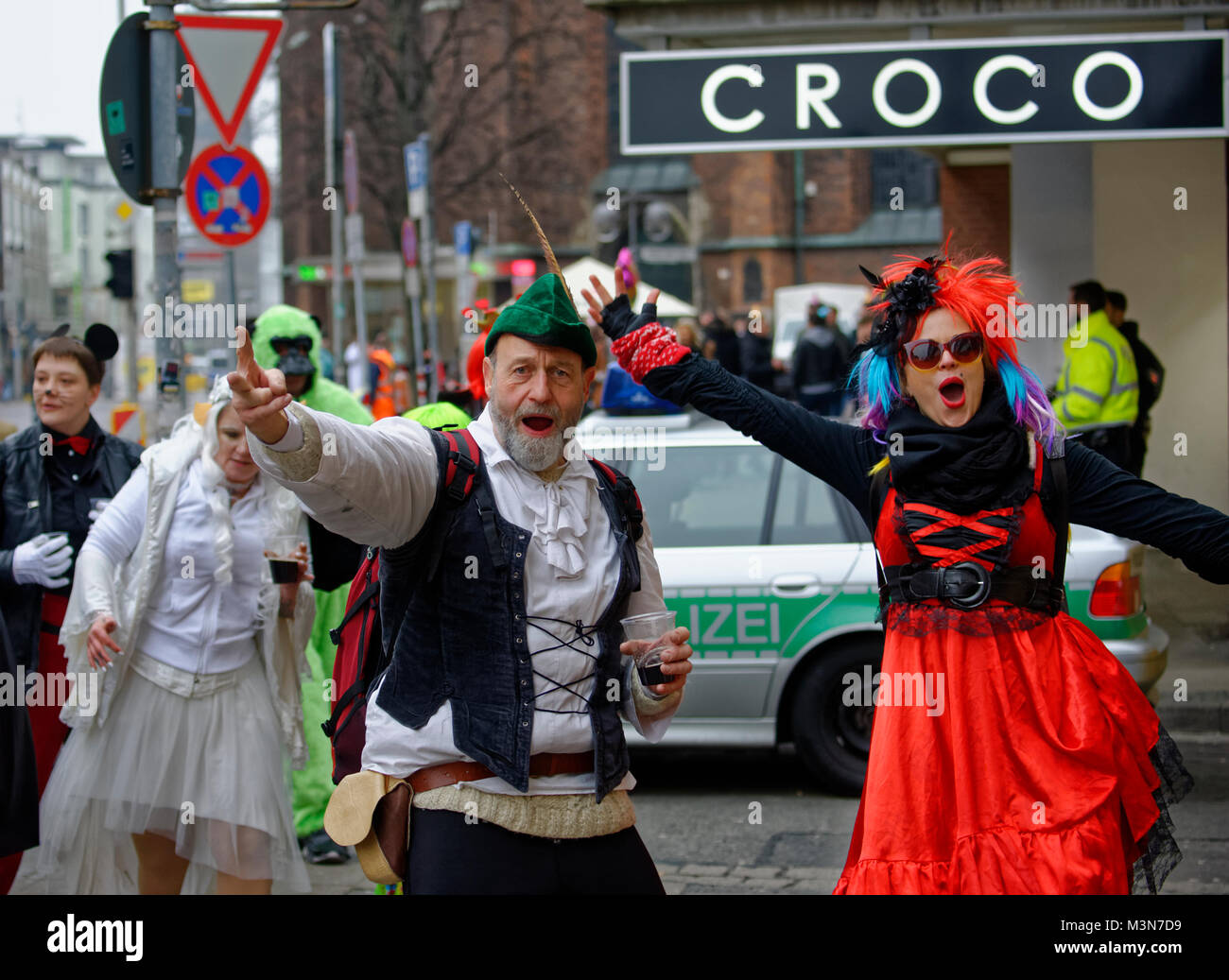 Karnevalsumzug in Hannover am 10.Februar 2018,Deutschland. Foto Stock