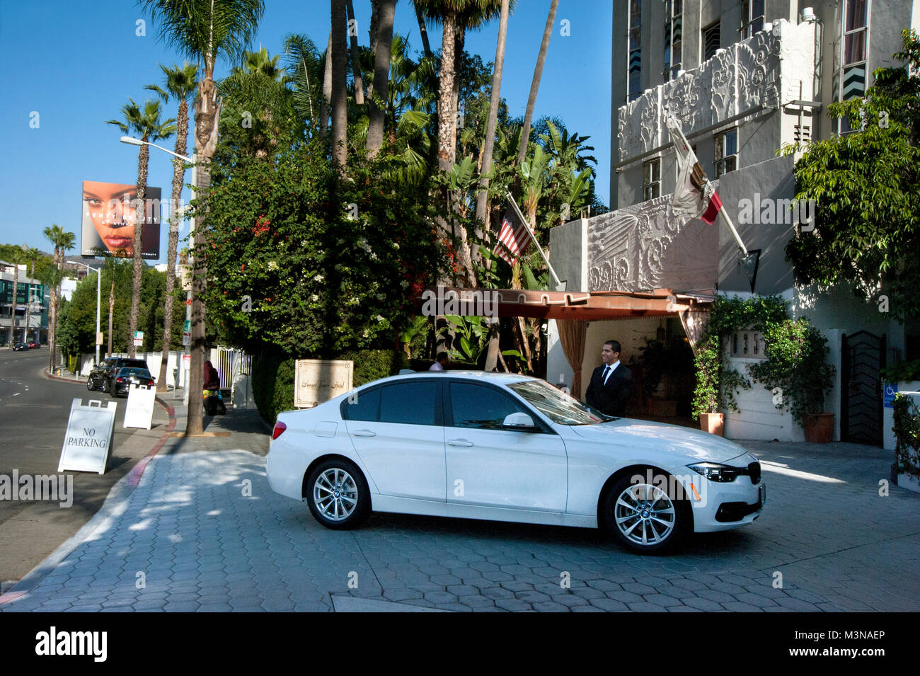 Sunset Tower Hotel sulla Sunset Stirp Foto Stock